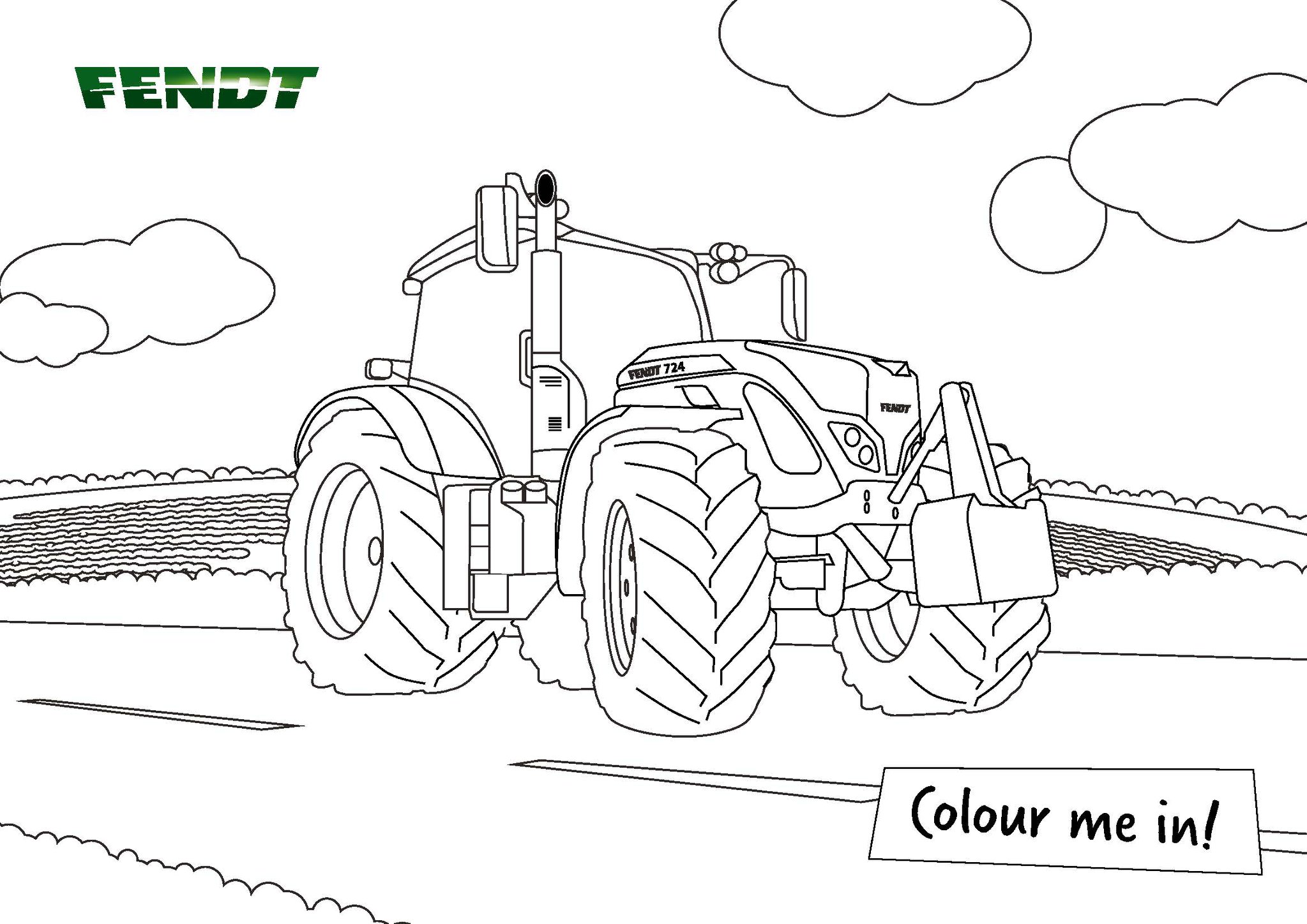 Traktor Fendt Ausmalbilder Trekker Malvorlagen Ausmalen Trecker 